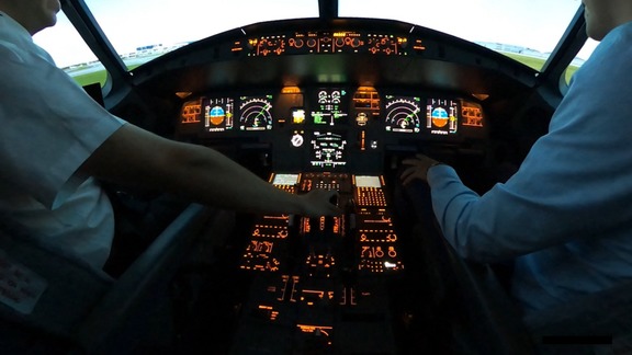 Full motion flight simulator