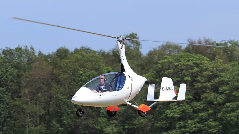 Gyrocopter vliegen 