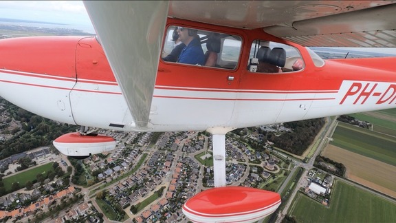 Clase de vuelo con Cessna en Den Helder