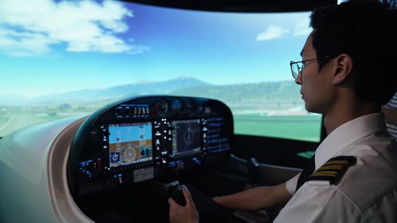 Flight simulator without instructor