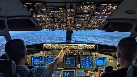 Boeing 737 simulator Schiphol