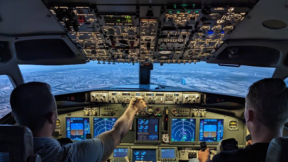 Boeing 737-800 entrenamiento estático Schiphol